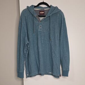 Teal Men's Hooded Sweatshirt